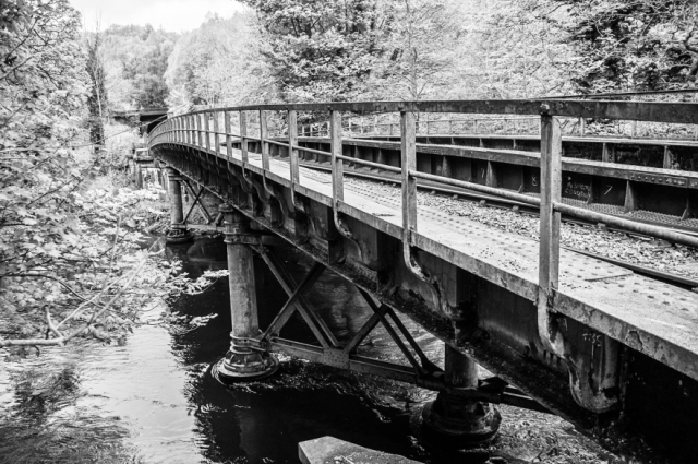 The bridge (Midland line) across the Derwent near the C&HPR junction