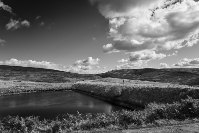 The trackbed leading to Burbage Tunnel from the top of the Bunsall Incline