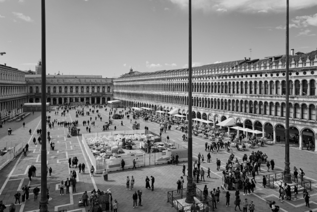 Venice. Piazza San Marco from St Mark’s.